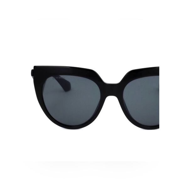 New Etro ETRO0003/S 0807IR Black Cat-Eye Sunglasses with Gold Logo Authentic main image 6
